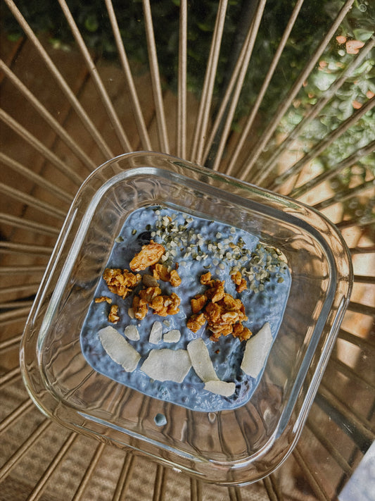 Blue Spirulina Chia Pudding (Glow Haus Recipe)